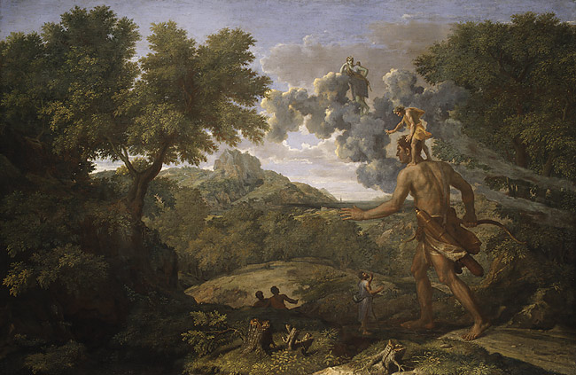 Paysage avec Orion aveugle cherchant le soleil